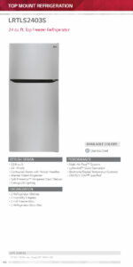 2.4 cu.ft. Top Freezer Refrigerator - Image 5